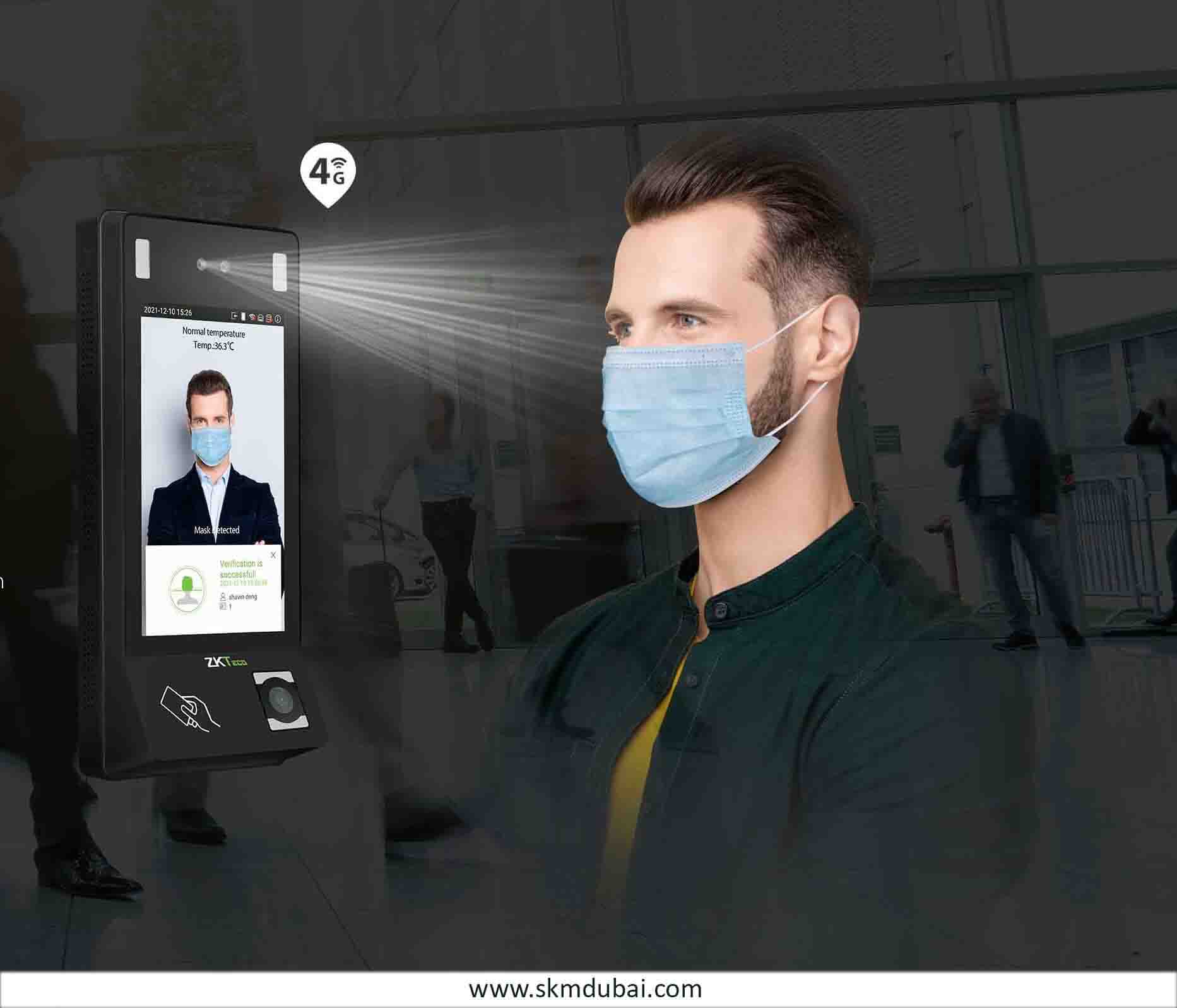 Biometric time attendance system used by an employee